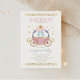 Convite de Aniversário de Princesa de Conto de Fad