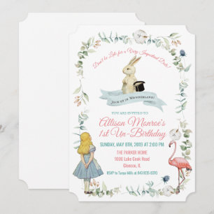 CONVITE DE ANIVERSÁRIO DE QUALQUER IDADE - Alice n
