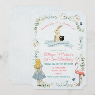 CONVITE DE ANIVERSÁRIO DE QUALQUER IDADE - Alice n