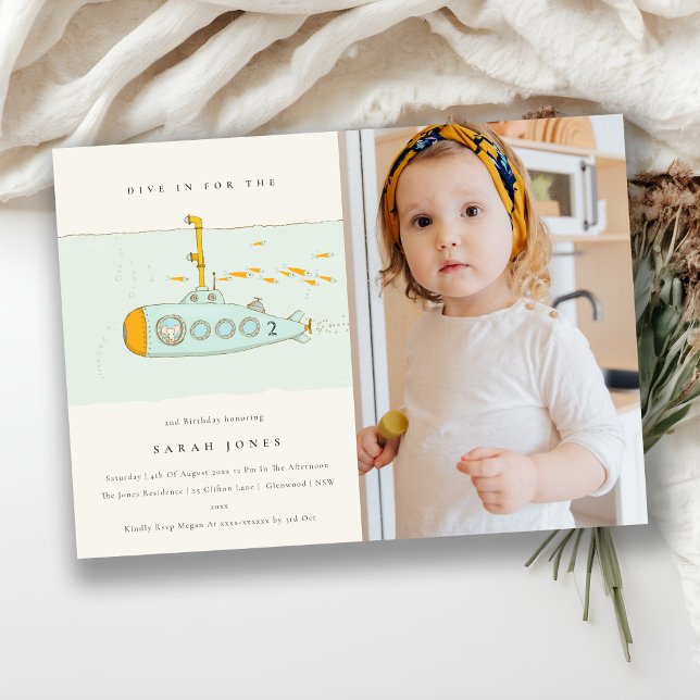 Convite de Aniversário de Qualquer Idade para Foto (Criador carregado)