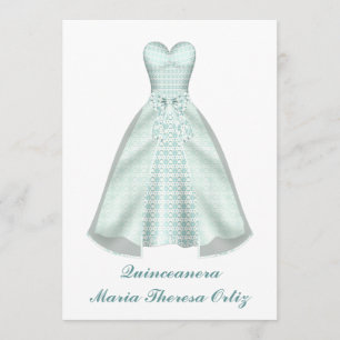 Convite de Aniversário de Quinze Anos Quinceanera