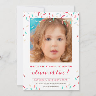 CONVITE DE ANIVERSÁRIO DE ROSQUINHA DE ROSA