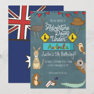 Convite de aniversário de Saída de Crianças