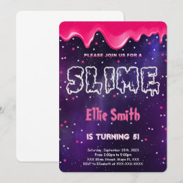 Convite de Aniversário de Slime