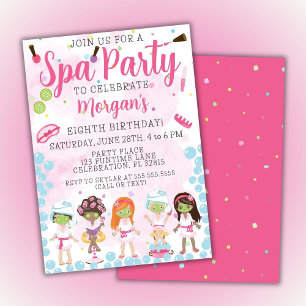 Convite de Aniversário de Spa