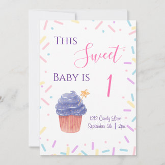 Convite de aniversário de Sprinkle