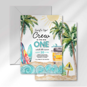 Convite de Aniversário de Surf O Grande