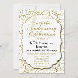 Convite de Aniversário de Surpresa com Redemoinho 