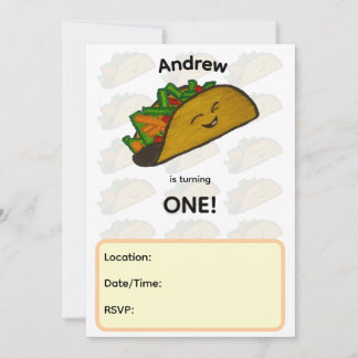 Convite de Aniversário de Taco