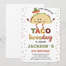 Convite de Aniversário de Taco