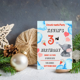 Convite de aniversário de Teatro de Elefante para