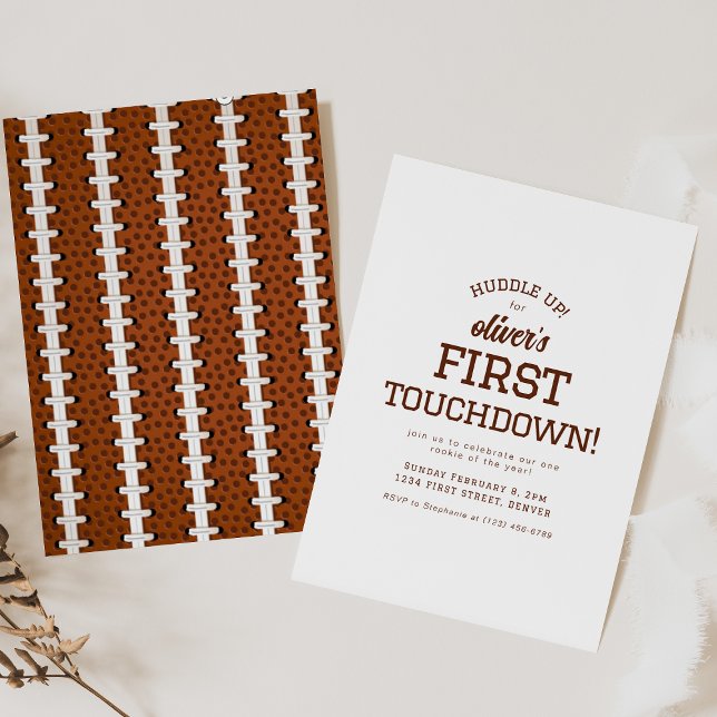 Convite de aniversário de Tema de Futebol (Criador carregado)