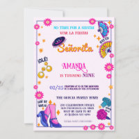 Convite de aniversário de Tema do Flamenco