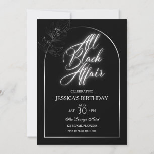 Convite de aniversário de Todos os Assuntos Pretos