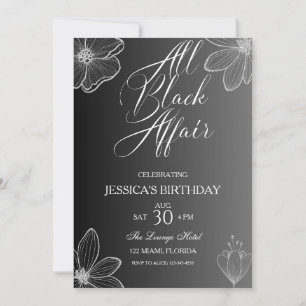 Convite de aniversário de Todos os Assuntos Pretos