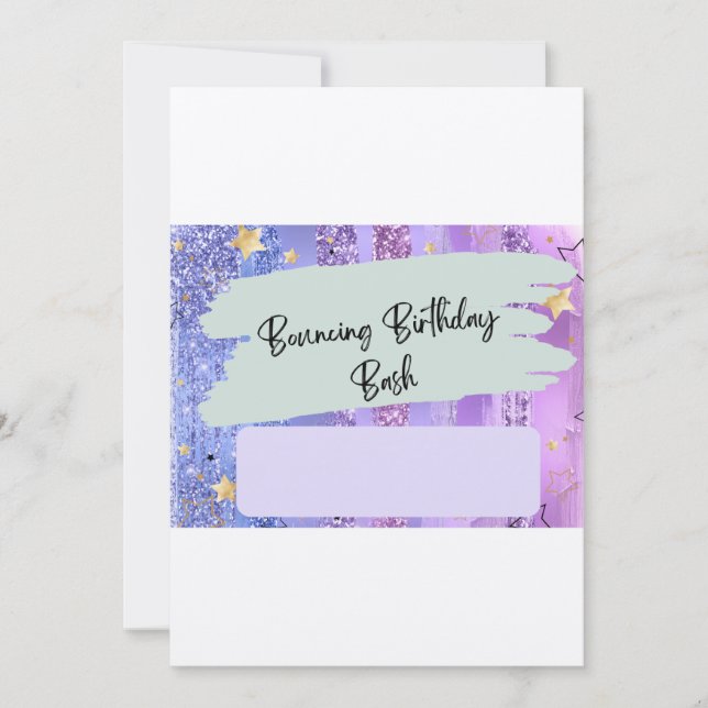 Convite de aniversário de um bonito parque de tram (Frente)