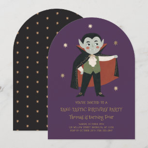 Convite de Aniversário de Vampirozinho Fantástico