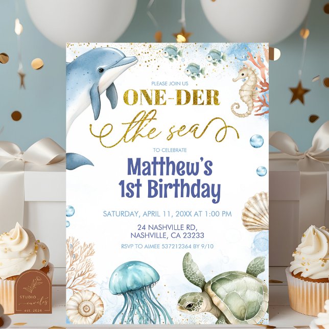 convite de aniversário debaixo do mar (Criador carregado)