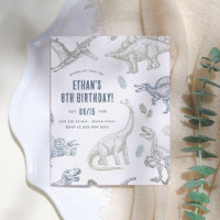 Convite de aniversário Dinossauro de Orçamento