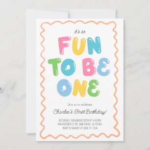 Convite de aniversário Divertido ser UM