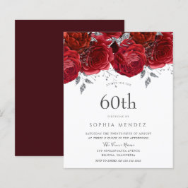 Convite de aniversário do 60º aniversário do Roman