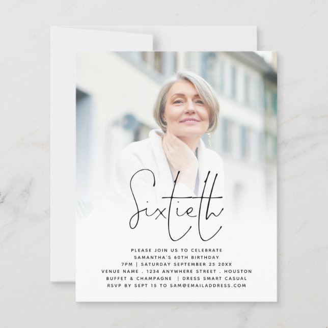 Convite de Aniversário do 60º aniversário do Scrip (Frente)