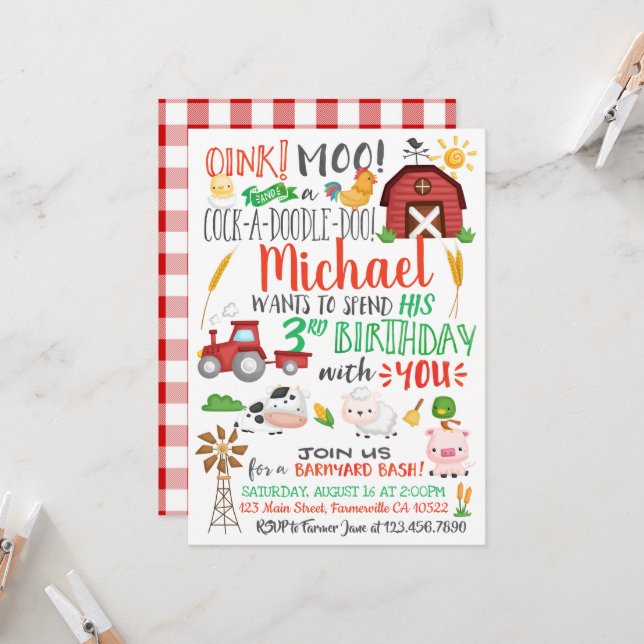 Convite de Aniversário do Aquecedor (Frente/Verso In Situ)