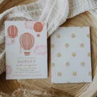 Convite de Aniversário do Balão de Ar Quente