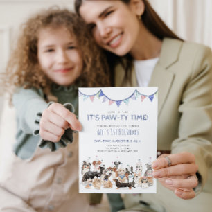 Convite de Aniversário do Cachorrinho Hora da Fest