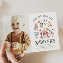 Convite de Aniversário do Carnaval de Foto | Circo