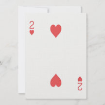 Convite de Aniversário do Cassino com Carta de Jog