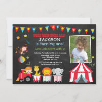 Convite de Aniversário do Circo Carnaval