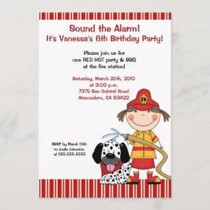 Convite de Aniversário do Combatente de Fogo Lil F