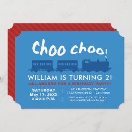 Convite de aniversário do comboio