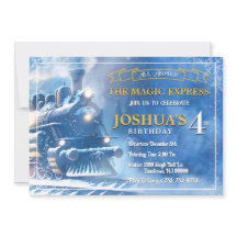 Convite de Aniversário do Comboio Mágico