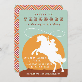 Convite de Aniversário do Cowboy