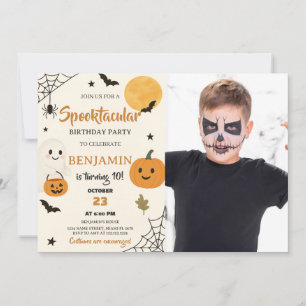 Convite de Aniversário do Dia das Bruxas Spooktacu