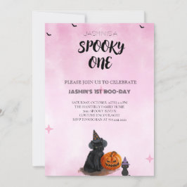 Convite de Aniversário do Dia das Bruxas Spooky On