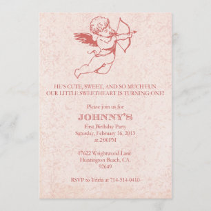 Convite de Aniversário do Dia de os namorados  Or