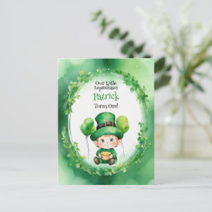 convite de aniversário do dia de São Patrício Lepr