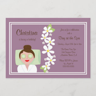 Convite de aniversário do dia dos termas