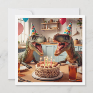 Convite de aniversário do Dinossaur, Velociraptor