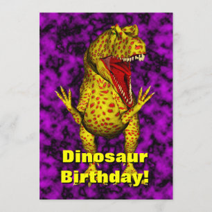 Convite de Aniversário do Dinossauro