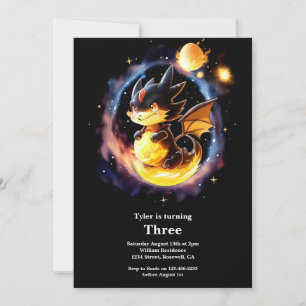 Convite de aniversário do dragão