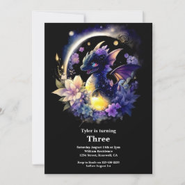 Convite de aniversário do dragão