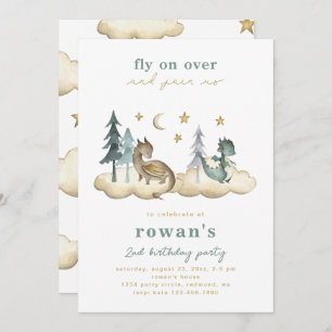 Convite de aniversário do dragão   Convite para dr