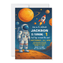 Convite de Aniversário do Espaço Exterior