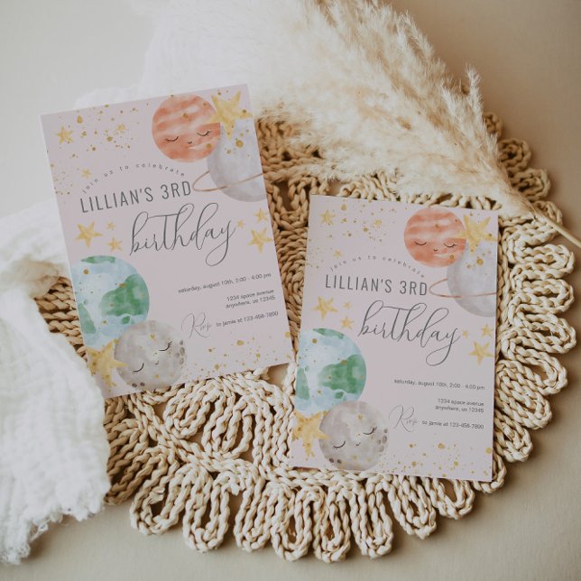 Convite de aniversário do Espaço Exterior da Rapar (Criador carregado)