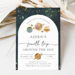 Convite de Aniversário do Espaço | Quarto aniversá