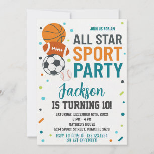 Convite de Aniversário do Esporte Moderno